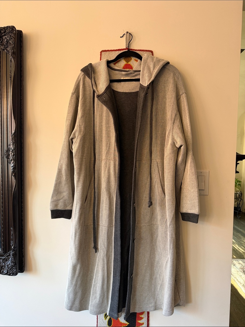 “FREE PEOPLE” Tomorrow’s Hooded Sweatshirt Cardigan